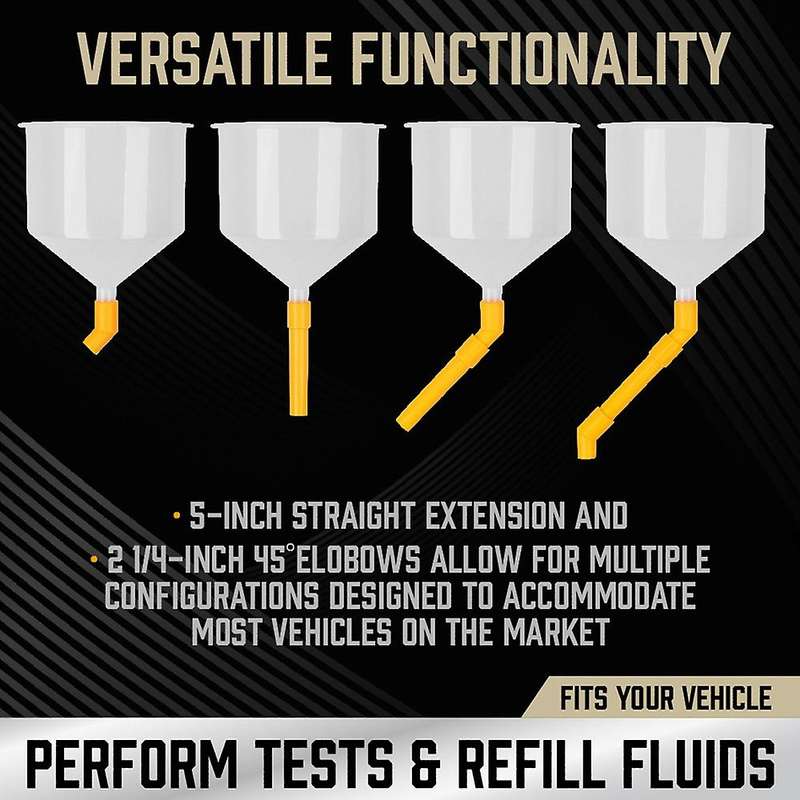 15Pcs/Set Plastic Filling Funnel Spout Pour Oil Tool Spill Proof Coolant Filling Kit Vhicle Car Acce