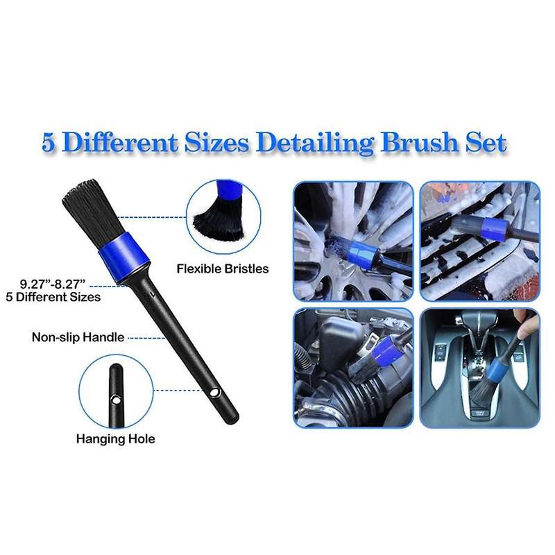 15-piece Car Wash Brush Car Hub Brush Space Tire Soft Hair Cleaning Brush Set