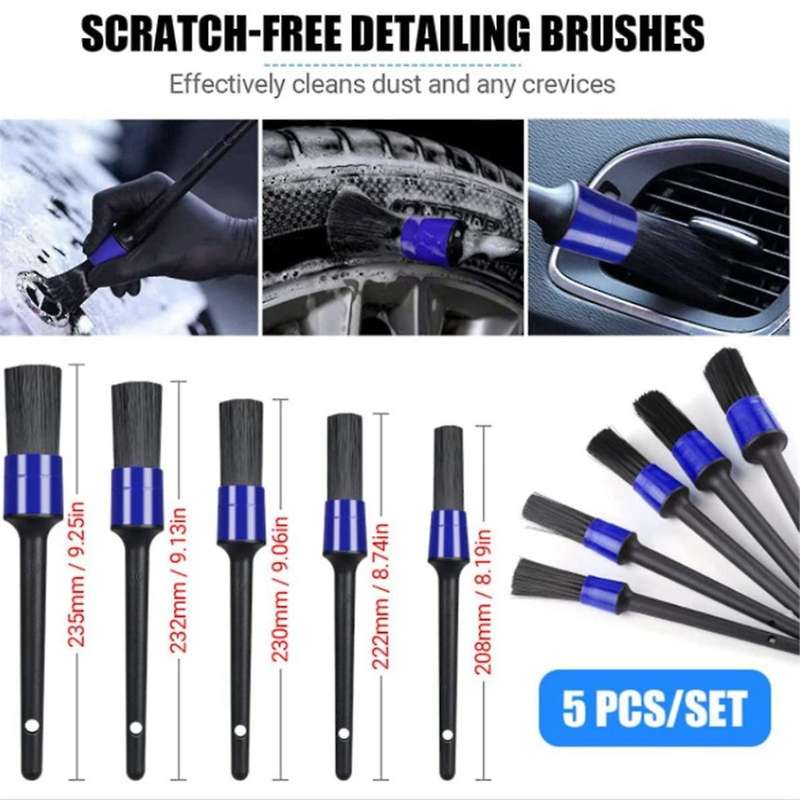 15-piece Car Wash Brush Car Hub Brush Space Tire Soft Hair Cleaning Brush Set