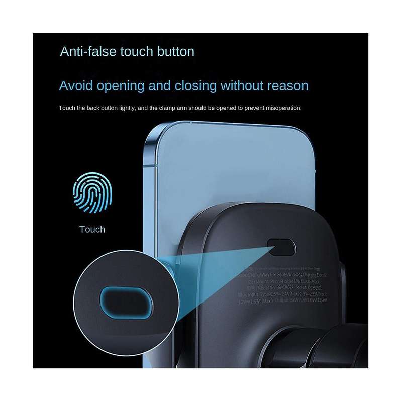 15w Car Wireless Charger Holder Rotatable Adjustable Cell Phone Holder Car Cell Navigation Mount for