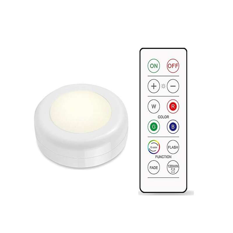 16 Color LED Cabinet Lamp RGB Atmosphere Lights Dimmable Bedroom Closets Stairs Lighting Remote Cont