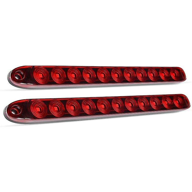 16 Inch 11 LED Red Trailer Light Bar for Park Stop Turn Signals Tail Brake Light Compliant IP67 Wate