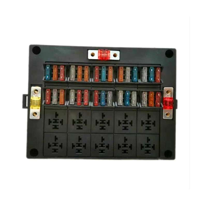 15-way New Energy Vehicle Control Relay Box Holder 12v Multi-channel Free Assembly Fuse Box Control