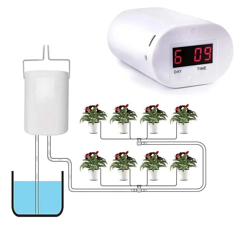 16 Heads Automatic Plant Flower Watering Pump Accsesories Plants Sprinkler Drip Irrigation Device Wa
