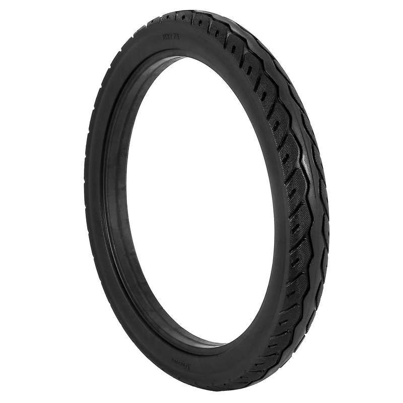 16 Inch 16 x 1.75 Bicycle Solid Tires Bicycle Bike Tires 16 x 1.75 Black Rubber Non-Slip Tires Cycli