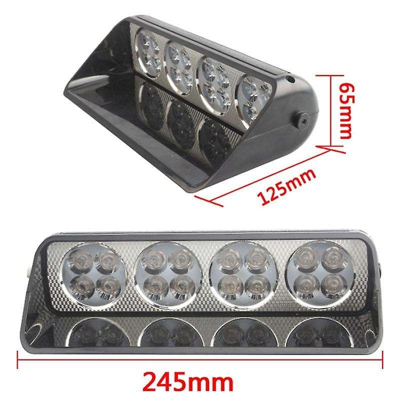 16 LED Auto Car Police Flash Strobe Light Dash Emergency 18 Flashing Led Lamp Blue Warning Light Day