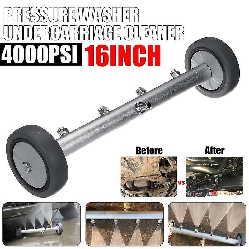 16 Inch High Pressure Car Chassis Washer Cleaner 4000psi Water Broom 2in1 Surface Cleaning Wands