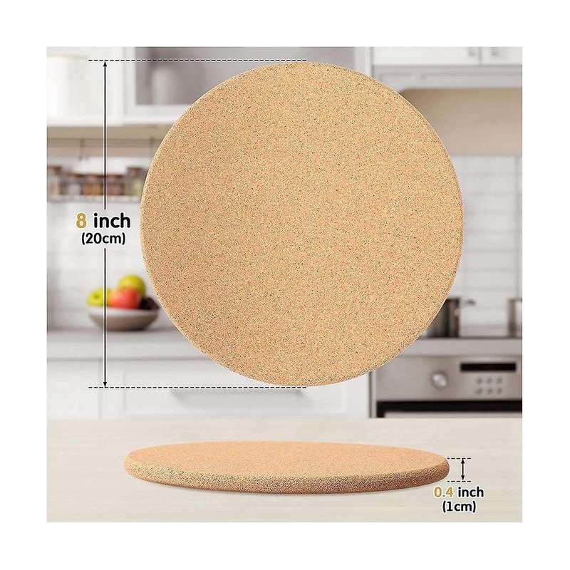 16 Pack Cork Coaster Thick Cork Trivets for Hot Dishes and Hot Pots Heat Resistant Multifunctional