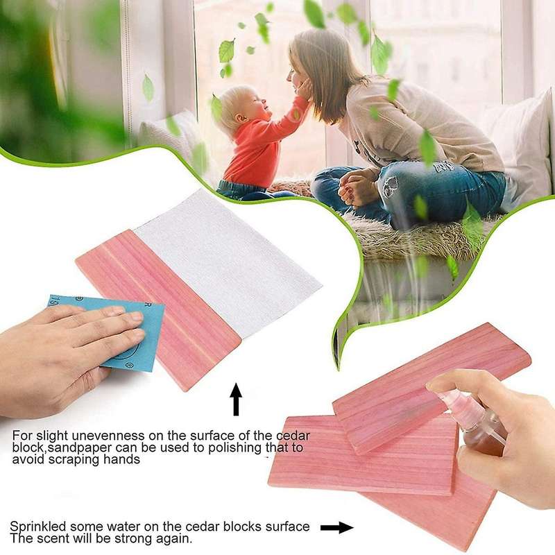 16 Pack Cedar Blocks for Closet,red Cedar Blocks for , Aromatic Cedar Blocks for Closet and Drawer
