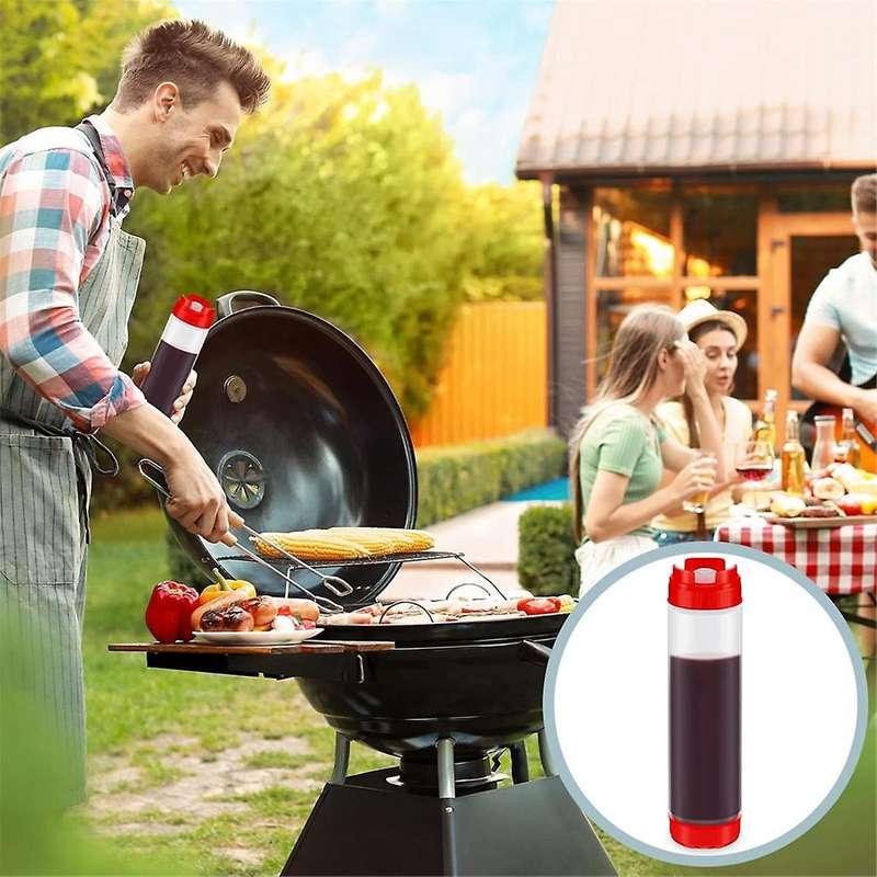 16 Oz Inverted Plastic Squeeze Bottles, Refillable Tip Valve Dispenser Condiment Squeeze Bottle for