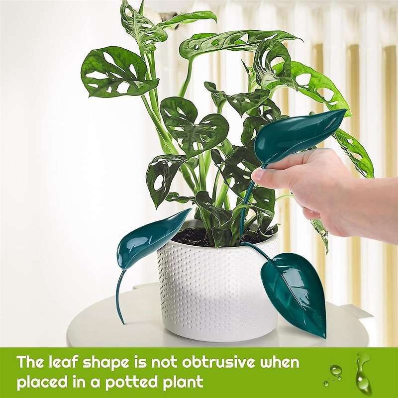 16 PCS Plant Watering Funnel Device, Indoor Plant Watering Flower Pot Insert Leaf Plant Pot Irrigati