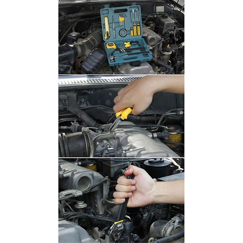 16 Pcs Multifunctional Vehicle Emergency Maintenance Tool Kit Go On Road Trip Rescue Workers' Vehicl