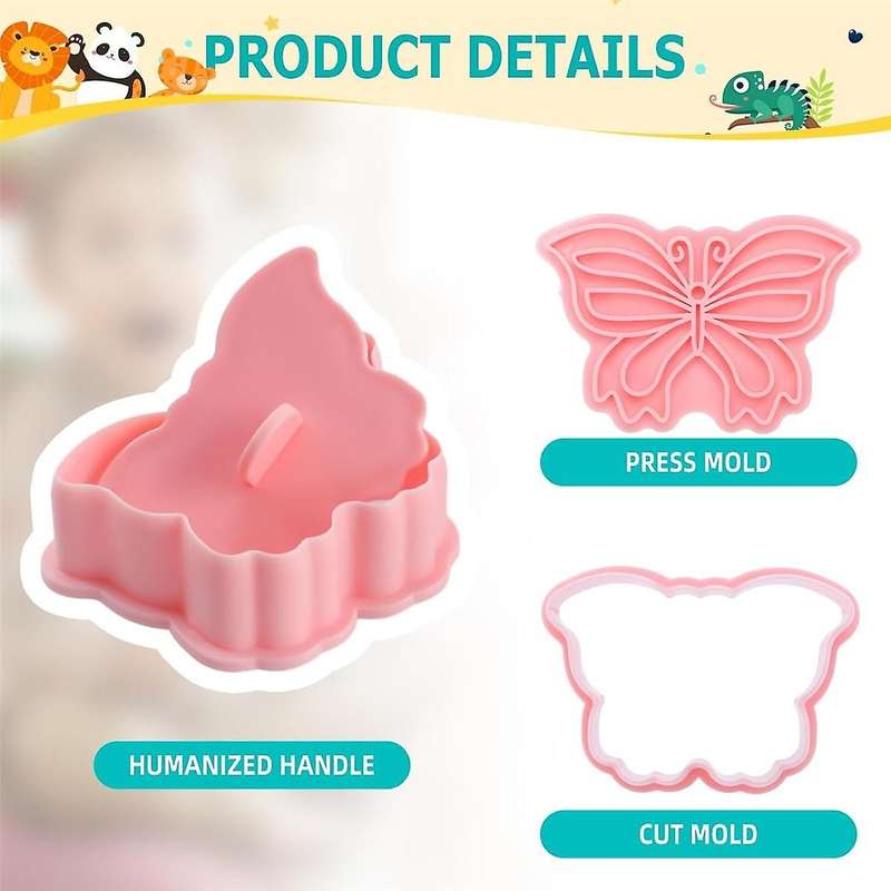 16 PCS Animal Cookie Cutters Set,3D Animal Shape Cookie Cutters, Animal Series Shape Biscuit Cutters