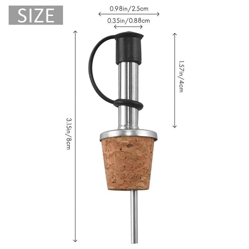 16 Pcs Wine Pourers Wine Cork Pourer Pour Spout for Liquor Bottles Oil Pouring Spout Rubber Wine Bot