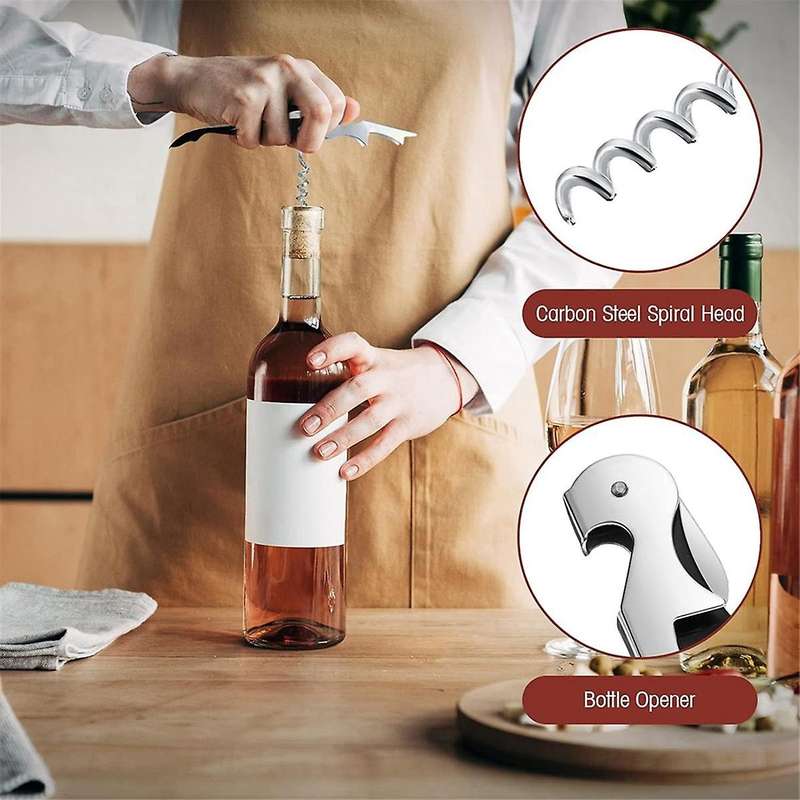 16 Pieces Wine Keys Opener Black Travel Corkscrew Wine Opener Waiter Corkscrew Wine Opener Beer Bott