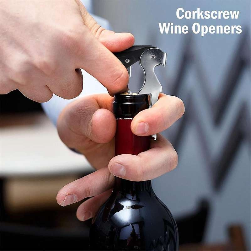 16 Pieces Wine Keys Opener Black Travel Corkscrew Wine Opener Waiter Corkscrew Wine Opener Beer Bott