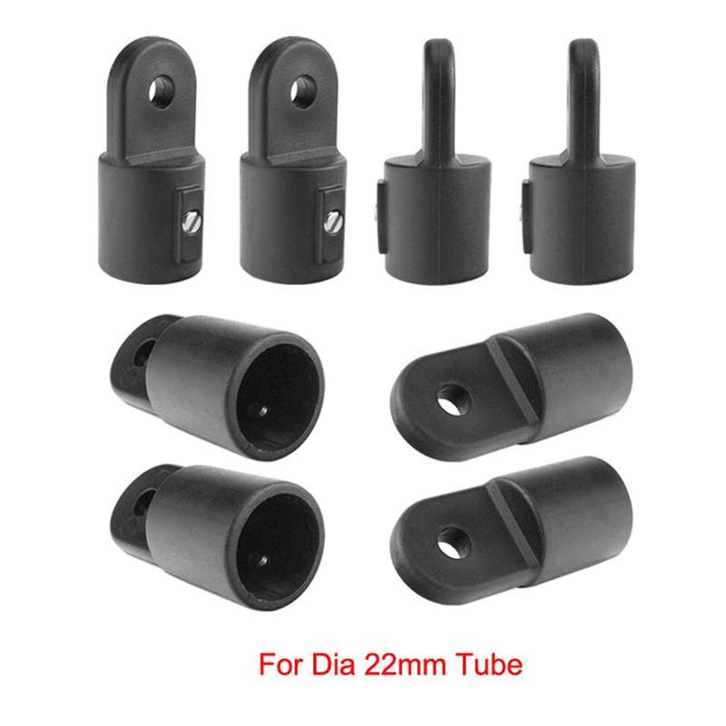 16 Pcs Universal Boat Nylon Fittings Hardware Set Black Fits 3 Bow Bimini Top and Durable Yacht Acce