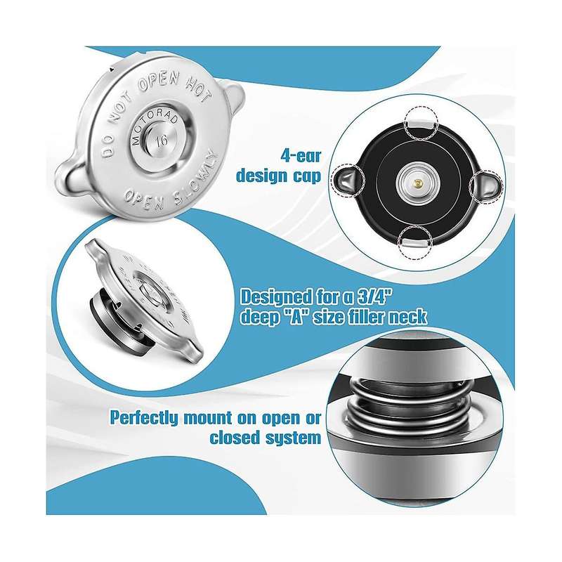 16 Psi Radiator Cap Cover Assembly, Compatible with 10230, Holding Auto Engine Coolant, for Vehicle