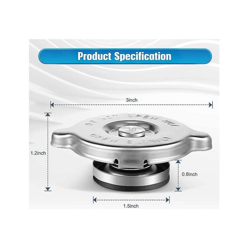 16 Psi Radiator Cap Cover Assembly, Compatible with 10230, Holding Auto Engine Coolant, for Vehicle