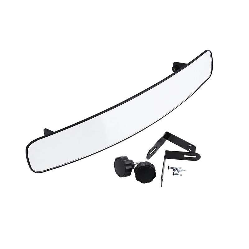 16.5 inch Wide Rear View Convex Golf Cart Mirror Fit for EZ Go, Club Car