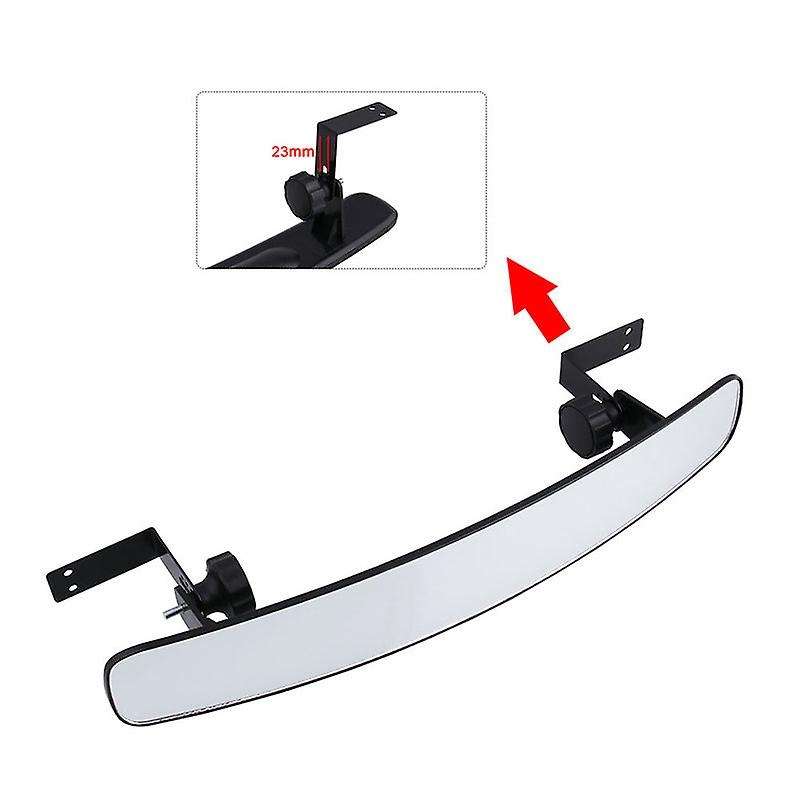 16.5 inch Wide Rear View Convex Golf Cart Mirror Fit for EZ Go, Club Car