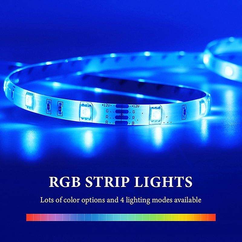 16.4Ft/5M Led Strip Lights 300Leds 3528 Smd Rgb Color Changing Lights IR 44Keys Remote Non-Waterproo