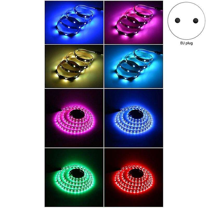 16.4Ft/5M Led Strip Lights 300Leds 3528 Smd Rgb Color Changing Lights IR 44Keys Remote Non-Waterproo