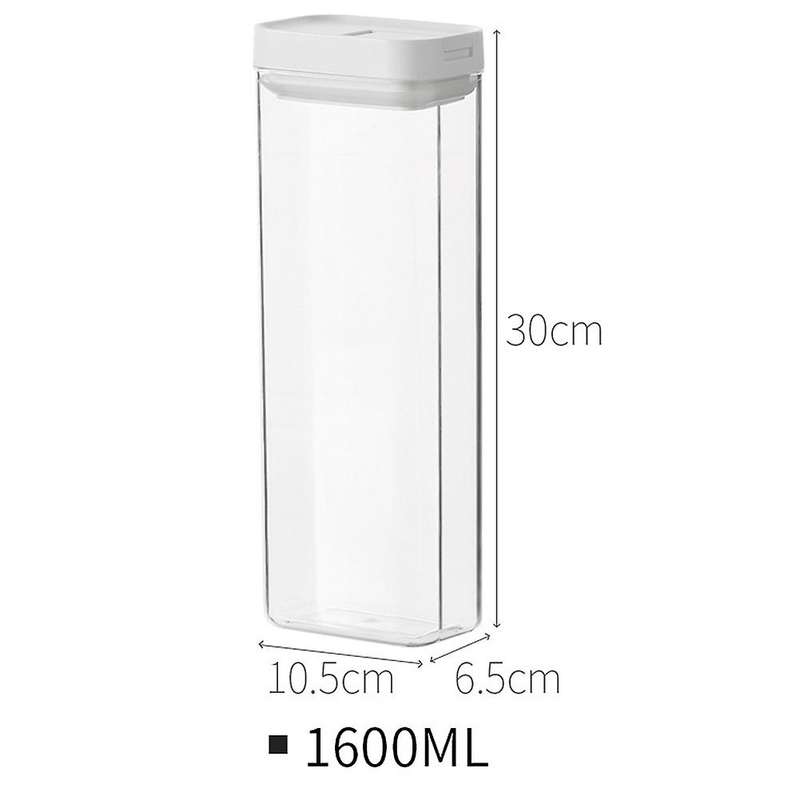 1600ML Food Storage Containers Airtight Cans Plastic Storage Boxes Food Storage Boxes Kitchen Refri