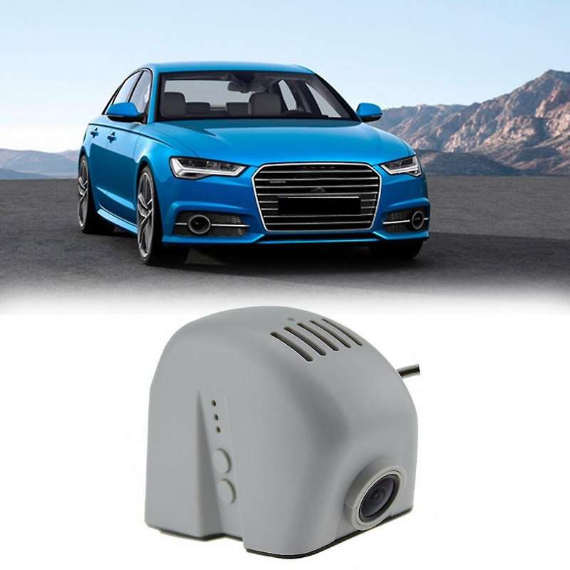 1600P Car Dvr Wifi Dash Camera Video Recorder for  A1 A3 A4 A5 A6 Q2 Q3 Q5 2004-2012 Grey