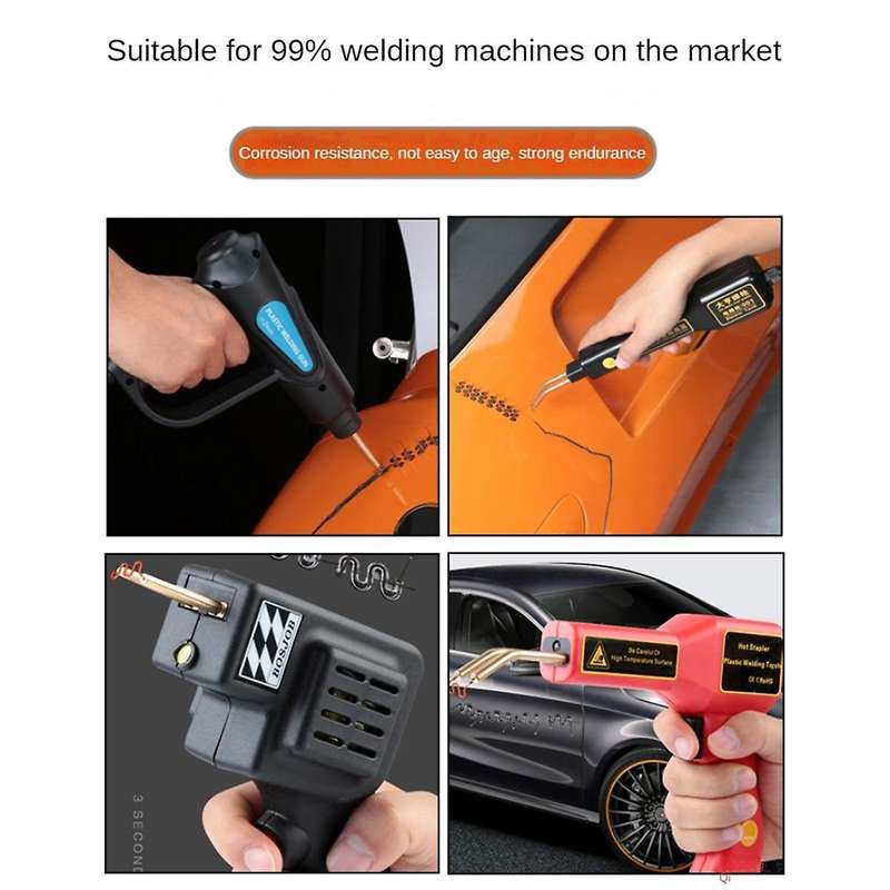 1600pcs Hot Stapler Wave Repair Stapler Bumper Car Tools Bodywork Repairs 0.6mm & 0.8mm Standard Pre