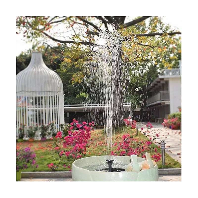 160mm Mini Solar Water Fountain Pool Pond Waterfall Garden Decoration Outdoor Bird Bath Solar Power