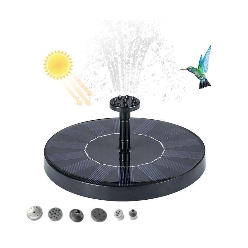 160mm Mini Solar Water Fountain Pool Pond Waterfall Garden Decoration Outdoor Bird Bath Solar Power