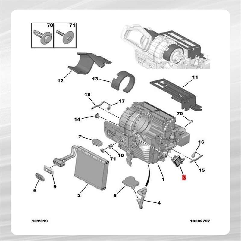 1612307980 Air Conditioning Blower Resistance Module for 408 508 308S 4008 5008