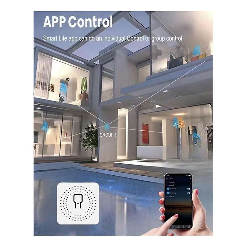 16A Mini Wifi DIY Light Switches Module 2-Way Control Work for Tuya Smart Life Alexa Home