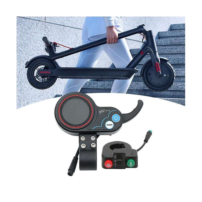 -168 Electric Scooter Dashboard Meter 36v 48v Adjustable+switch 6pin Throttle Accessories for Electr