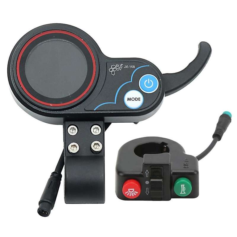 -168 Electric Scooter Dashboard Meter 36v 48v Adjustable+switch 6pin Throttle Accessories for Electr
