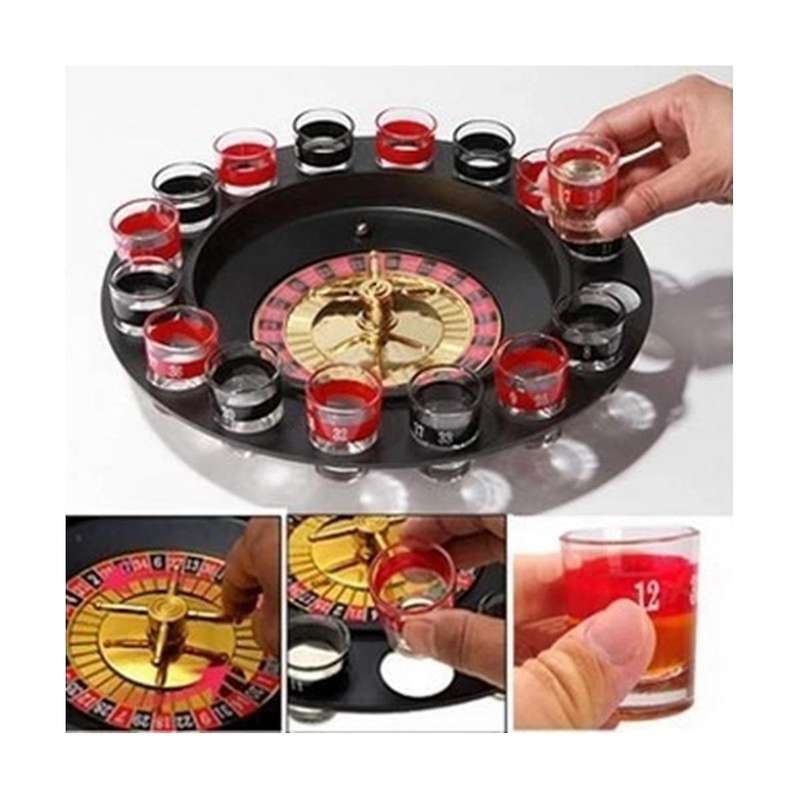 16-hole Russian Roulette Wheel Spinning Wine Glass Game Ktv Roulette Game Wine Glass Spinning Wheel
