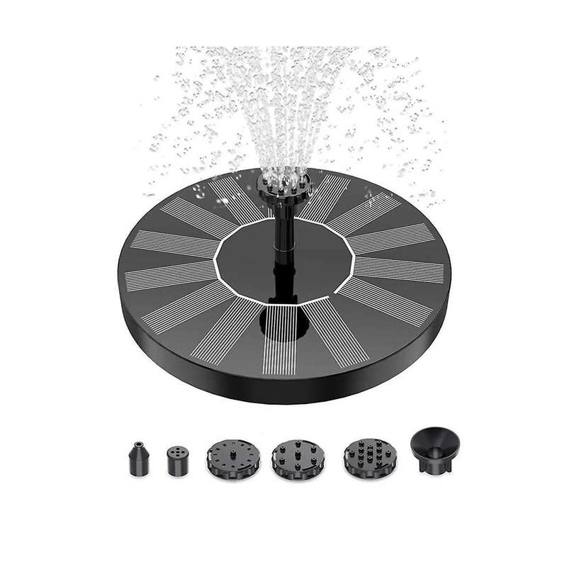 16cm 190l/h Mini Solar Water Fountain Pool Pond Waterfall Garden Decoration Bird Bath Solar Powered