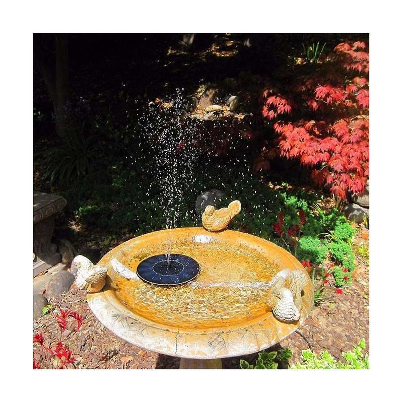 16cm 190l/h Mini Solar Water Fountain Pool Pond Waterfall Garden Decoration Bird Bath Solar Powered