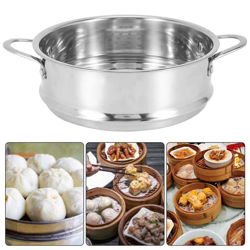 16cm Thickening Food Steam Rack Stainless Steel Steamer with Double Ear for Soup Pot Milk Pot Kitche