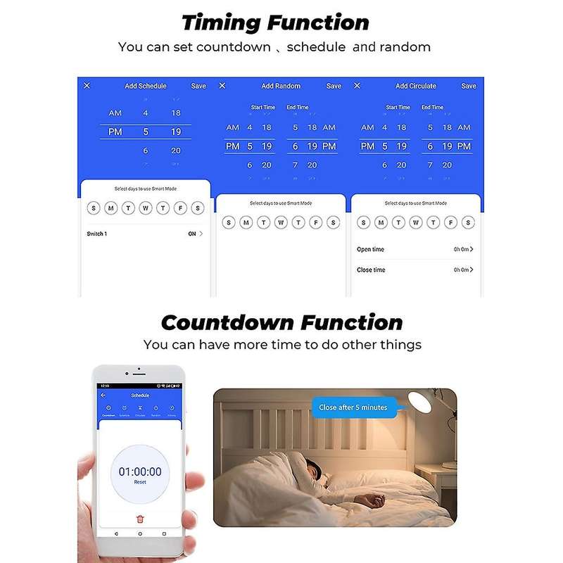 16A Tuya ZigBee 3.0 Smart Switch Smart Home Automation DIY Module Breaker Support 2 Way Control Supp