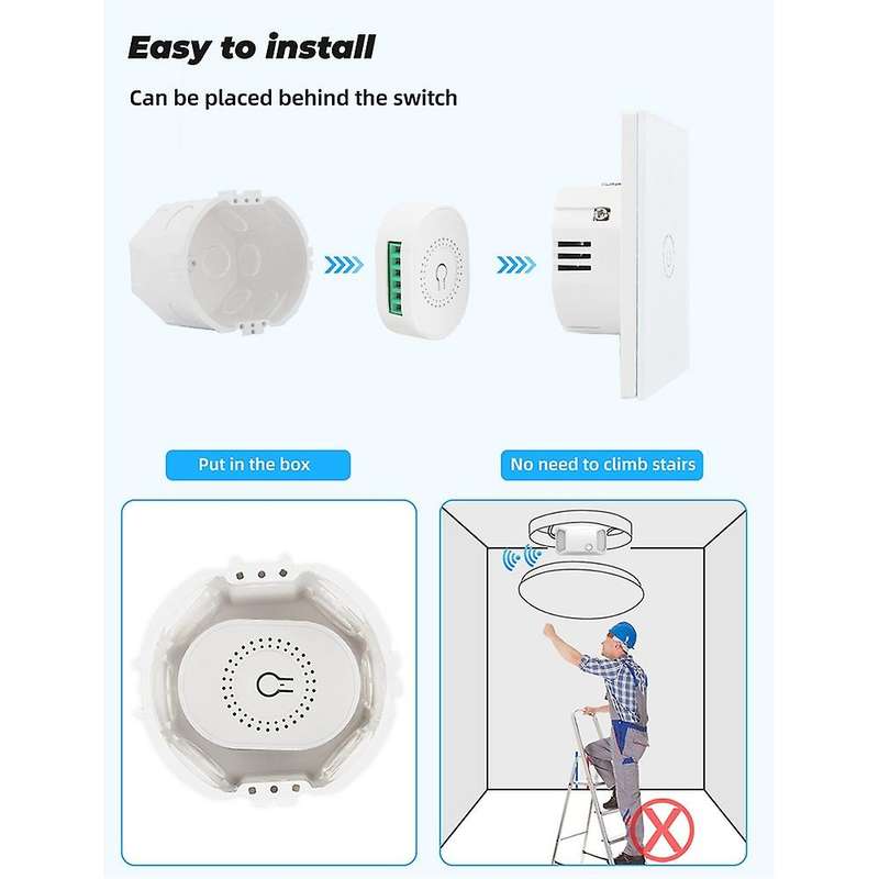 16A Tuya ZigBee 3.0 Smart Switch Smart Home Automation DIY Module Breaker Support 2 Way Control Supp