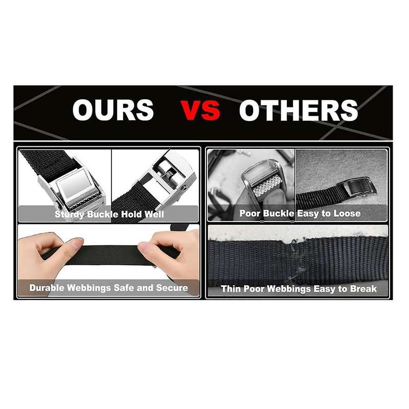 16ft, Adjustable Kayak Tie Cam Buckle, 00lbs, for Luggage Kayak with Car Roof Rack
