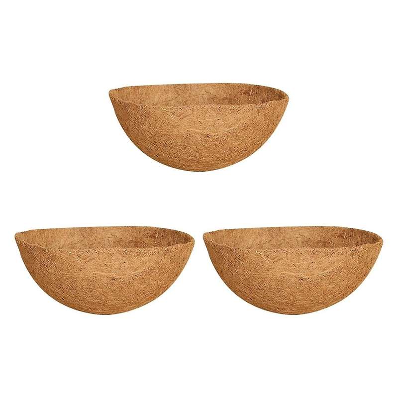 16Inch Hanging Basket Liner,Round Planter Liner for Hanging Basket,Coconut Fiber Liners for Hanging