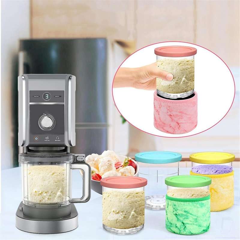 16oz Neoprene Insulated Ice Cream Pints Accessories for NC301 NC300 NC299AMZ Series Ice Cream Maker