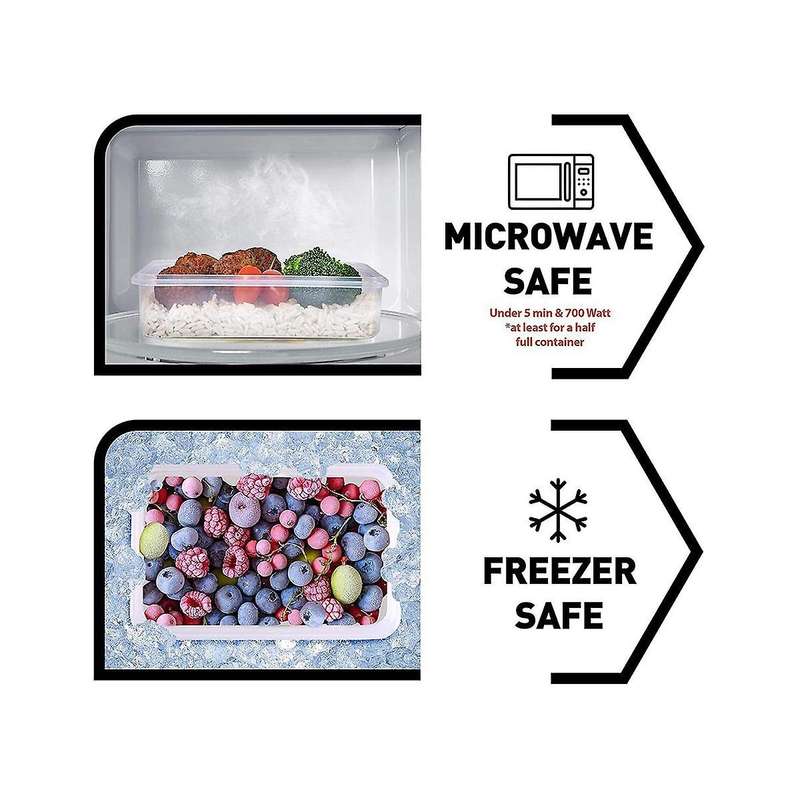 16pack Airtight Food Storage Containers with Lids (16 Containers and 16 Lids), Plastic Meal Prep Co
