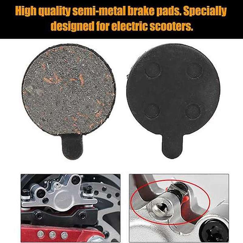 16Pcs Brake Pads,Semi Metal Brake Disc Pad for 10Inch Electric Scooter