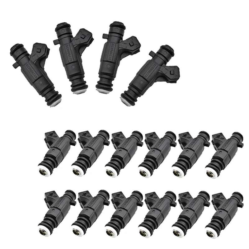 16Pcs Car Fuel Injector Nozzle 12 Holes 0280156403 for Golf Saveiro Voyage Fox 1.6 032906031R Fuel