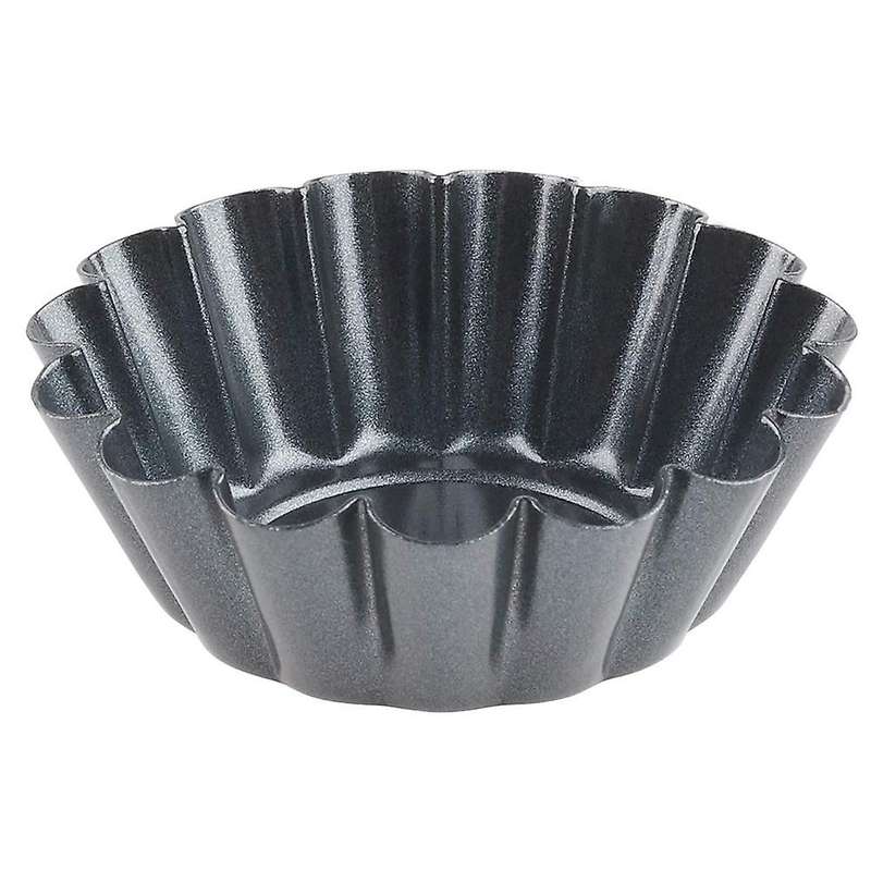 16Pcs Egg Tart Molds Set of 16 Carbon Steel Mini Tart Pan Cookie Mold Baking Tool