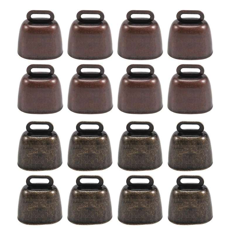 16pcs Cow Horse Sheep Grazing Copper Small Brass Cattle Goat Farm Loud Bell Long Distance Horse Iro